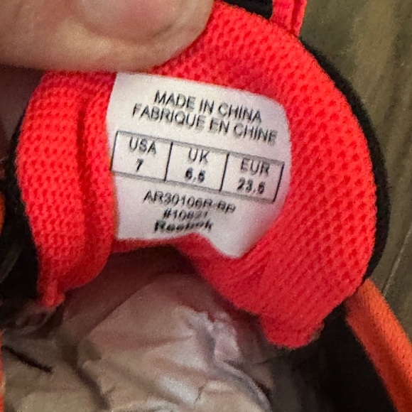 NWOT Reebok Black and Pink Athletic Sneakers - Picture 6 of 6